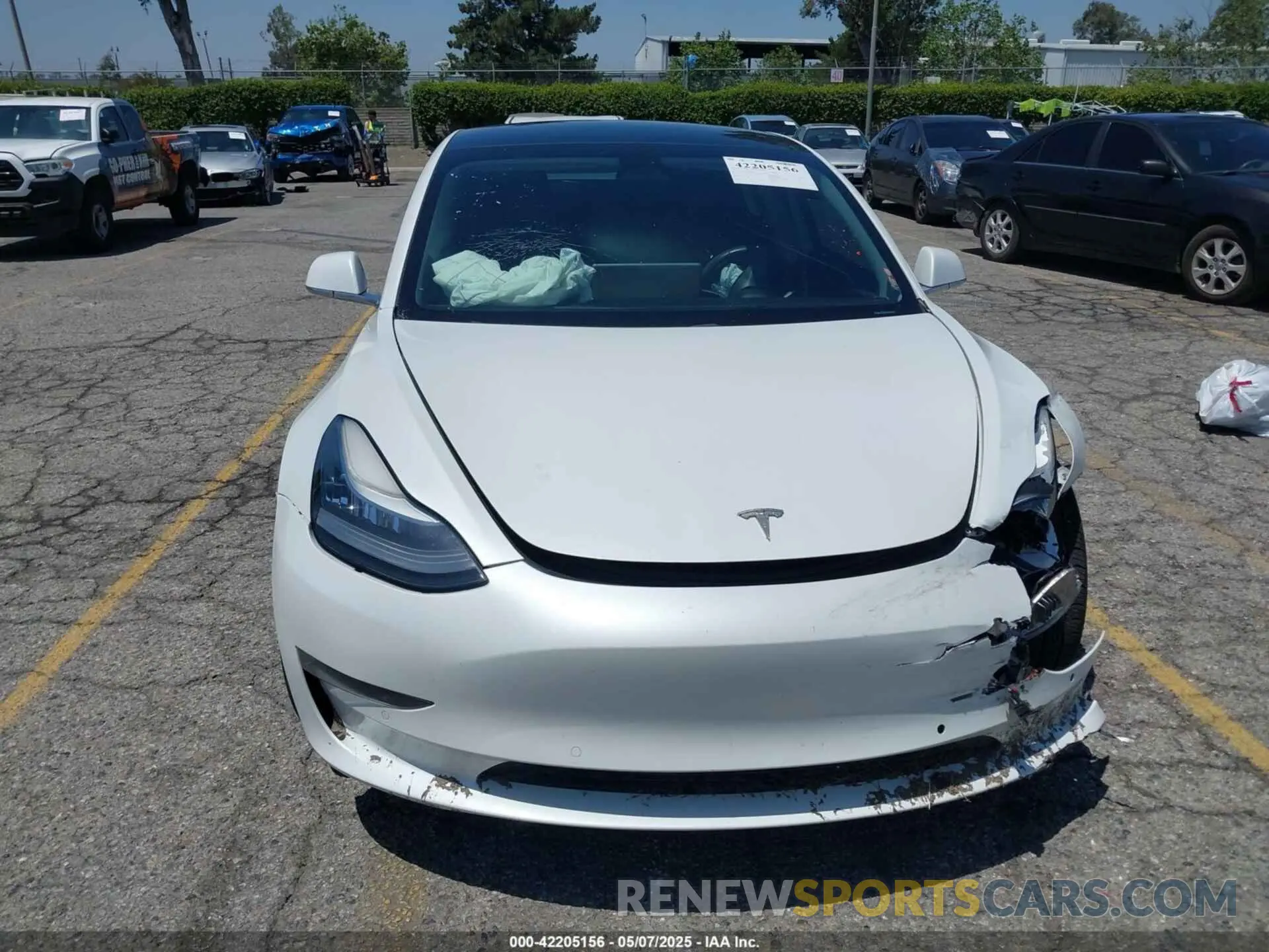 12 fotografías del automóvil dañado 5YJ3E1EA9KF485278 TESLA MODEL 3 2019