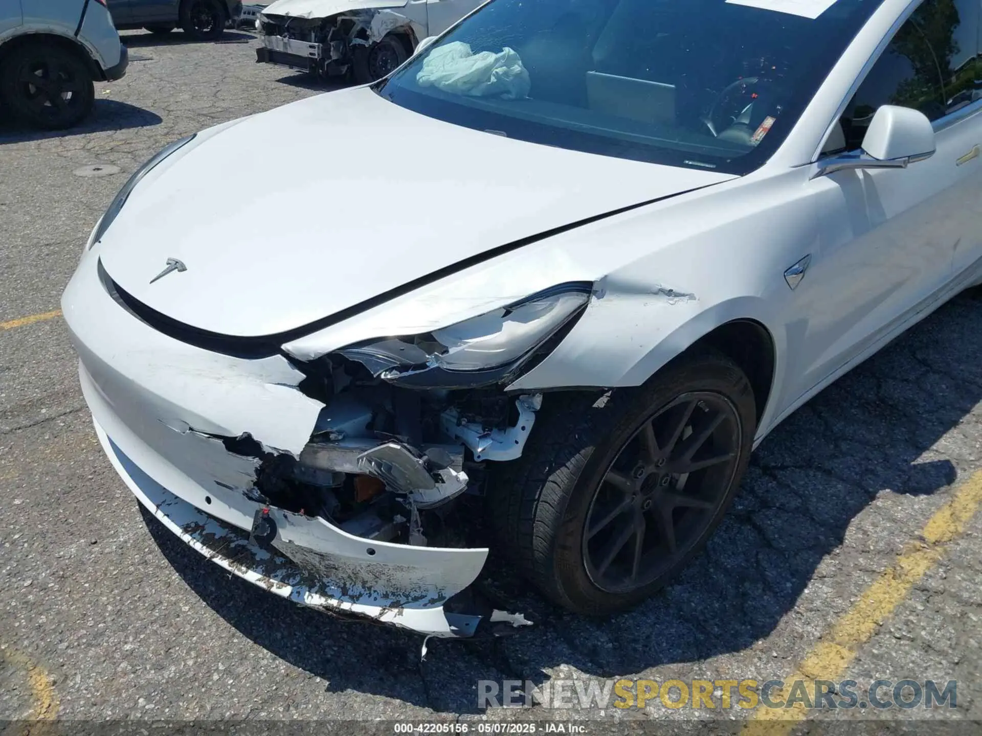 6 fotografías del automóvil dañado 5YJ3E1EA9KF485278 TESLA MODEL 3 2019
