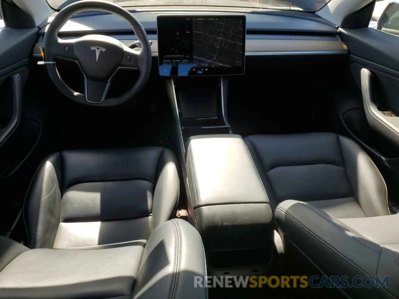 8 fotografías del automóvil dañado 5YJ3E1EA9KF508199 TESLA MODEL 3 2019
