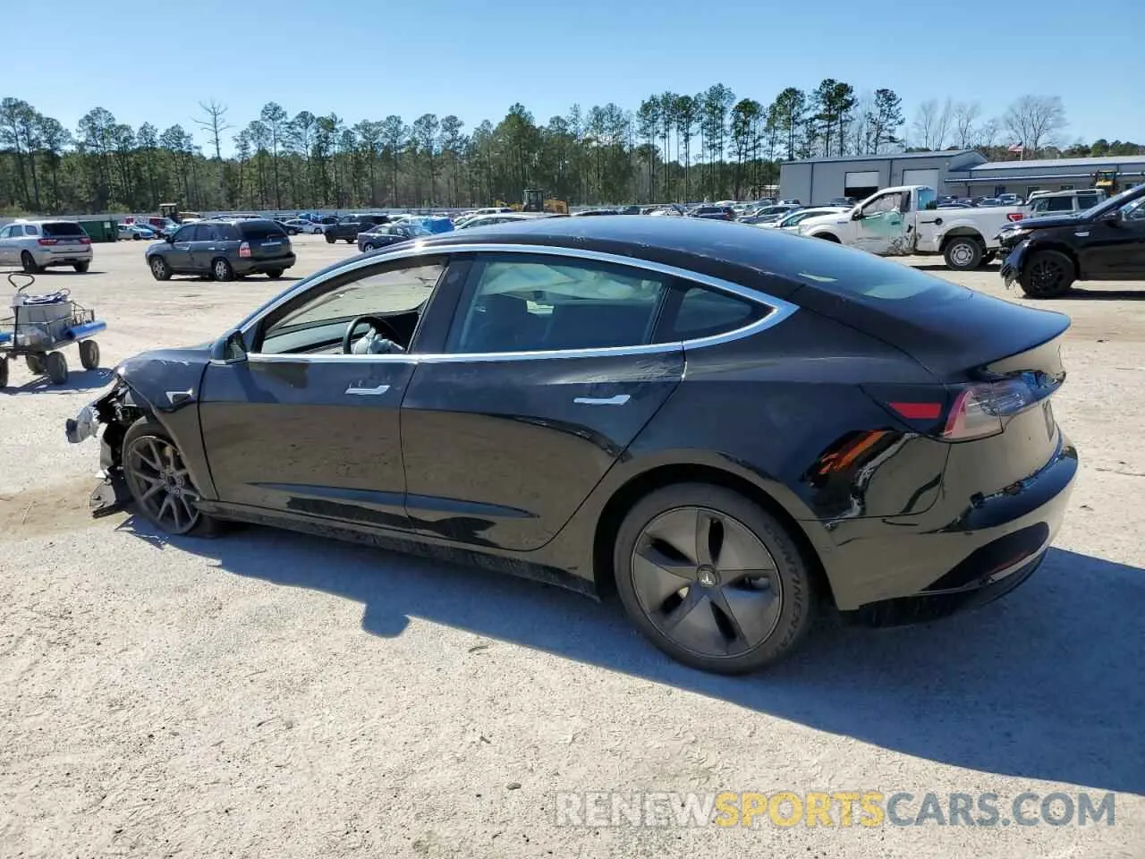 2 fotografías del automóvil dañado 5YJ3E1EAXKF297563 TESLA MODEL 3 2019
