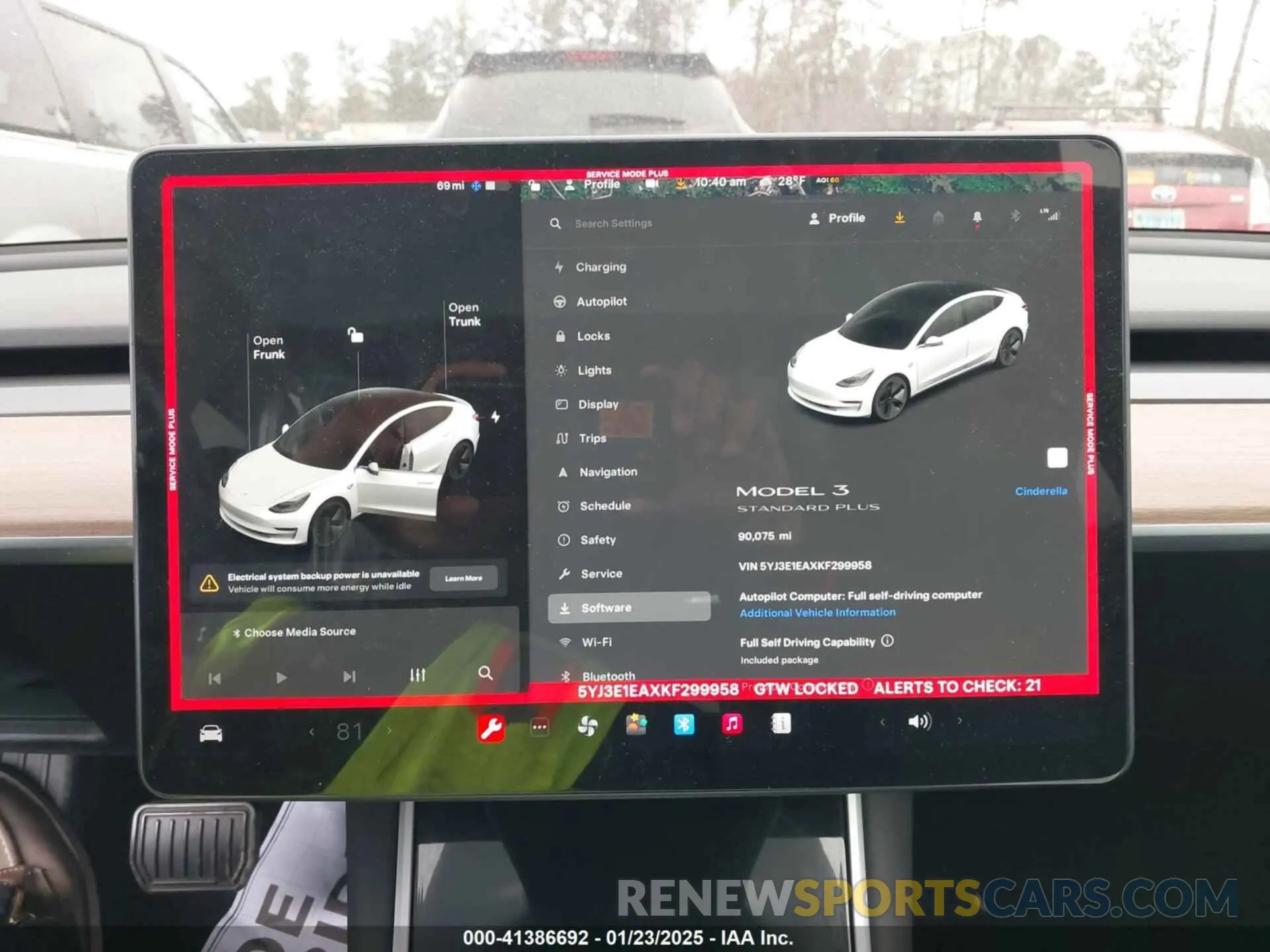 18 fotografías del automóvil dañado 5YJ3E1EAXKF299958 TESLA MODEL 3 2019