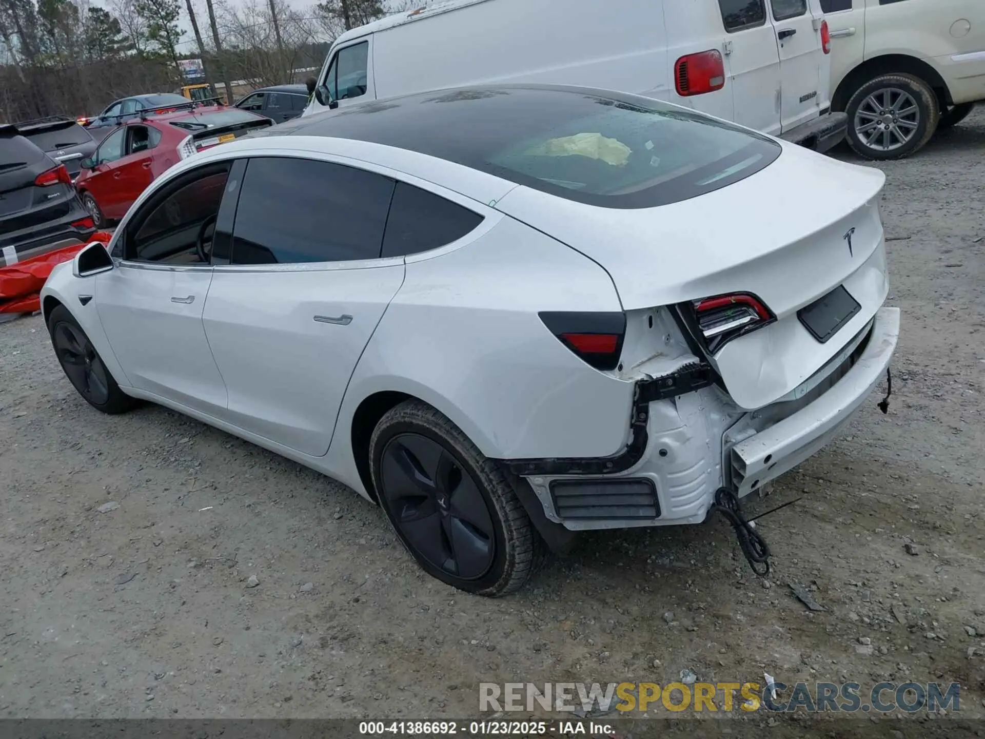 3 fotografías del automóvil dañado 5YJ3E1EAXKF299958 TESLA MODEL 3 2019