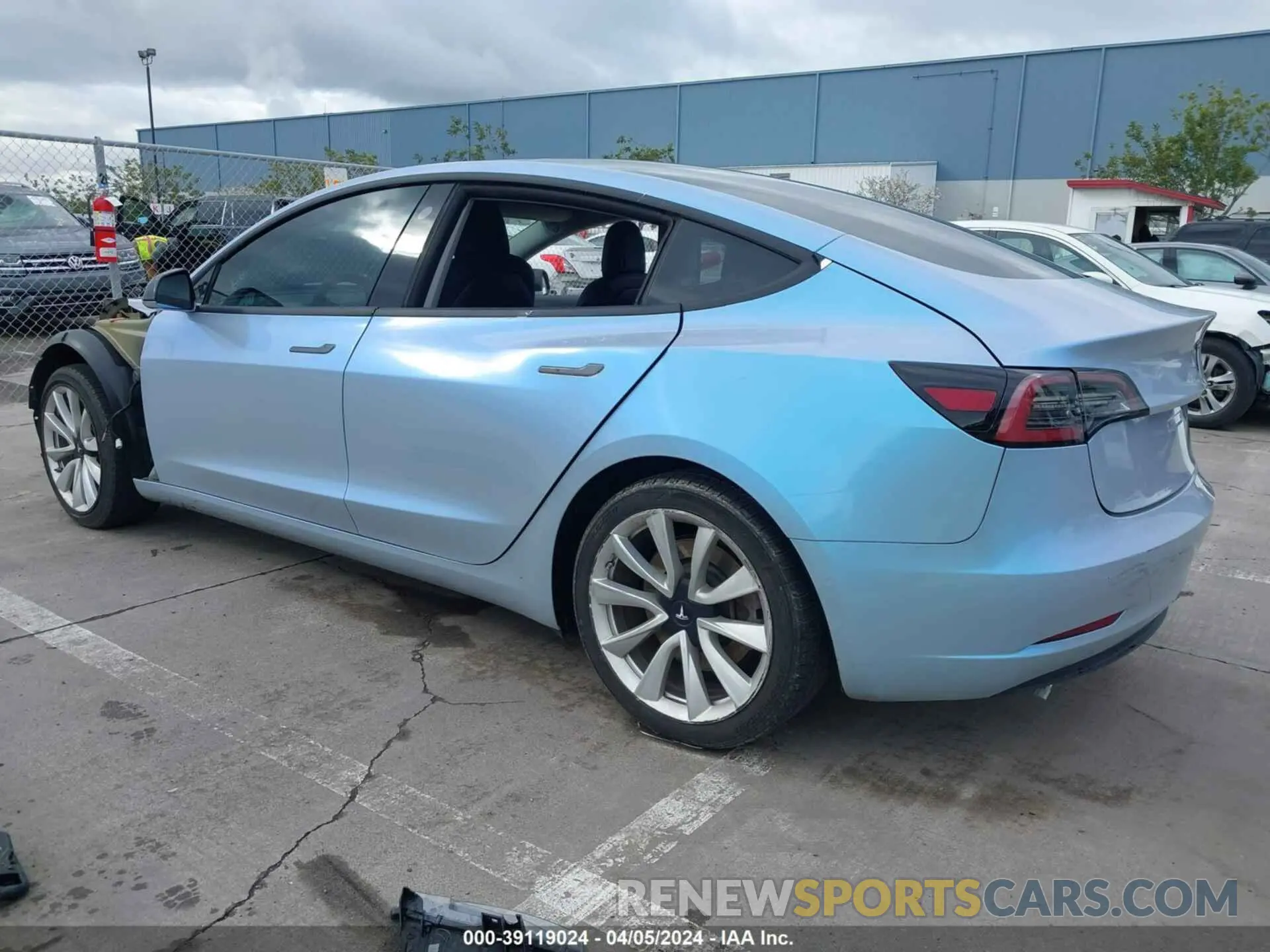 3 fotografías del automóvil dañado 5YJ3E1EAXKF300381 TESLA MODEL 3 2019