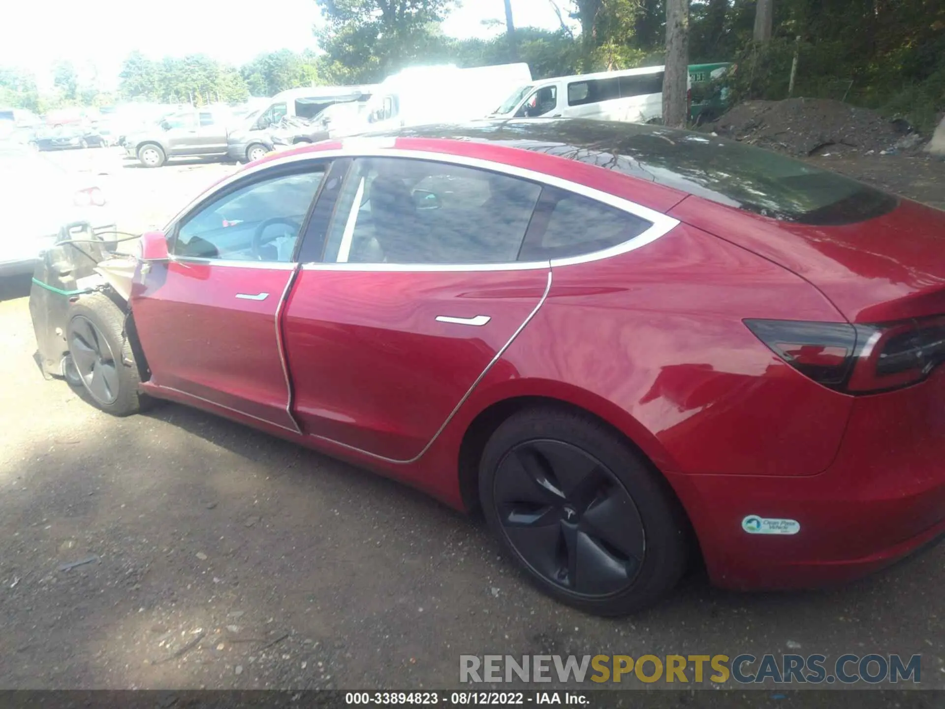 3 fotografías del automóvil dañado 5YJ3E1EAXKF308576 TESLA MODEL 3 2019