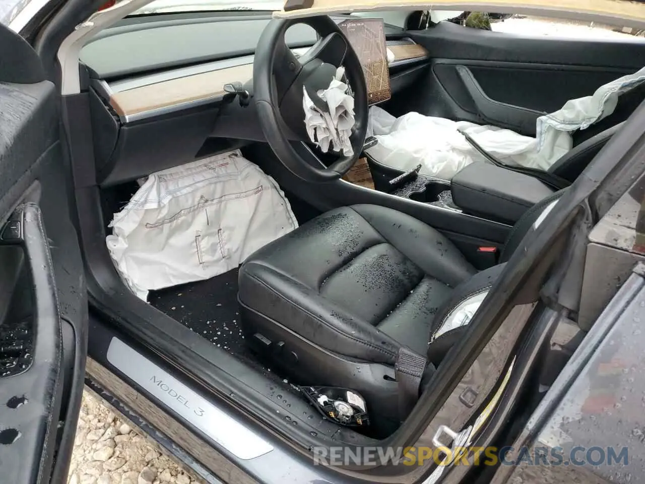 8 fotografías del automóvil dañado 5YJ3E1EAXKF311199 TESLA MODEL 3 2019