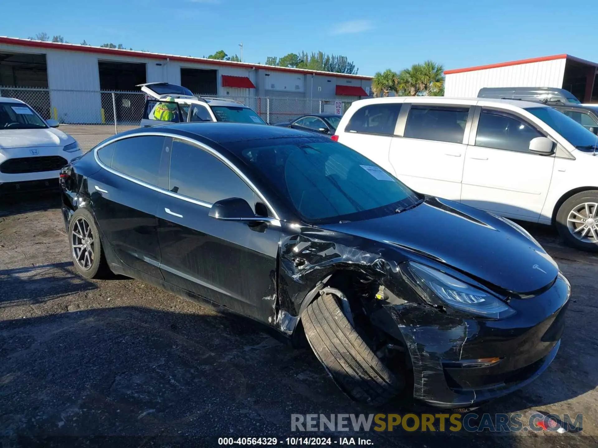 1 fotografías del automóvil dañado 5YJ3E1EAXKF325409 TESLA MODEL 3 2019