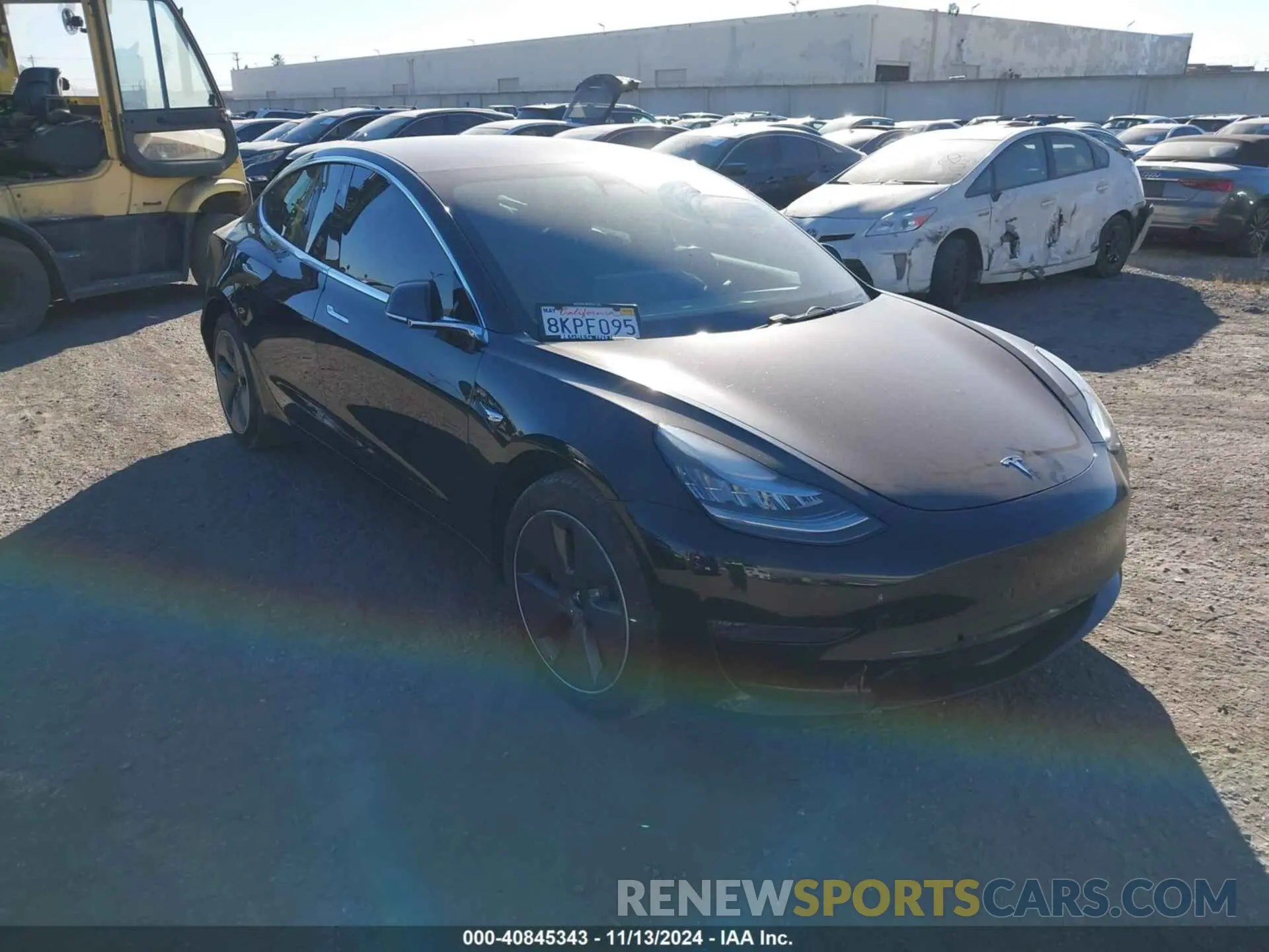 1 fotografías del automóvil dañado 5YJ3E1EAXKF325426 TESLA MODEL 3 2019