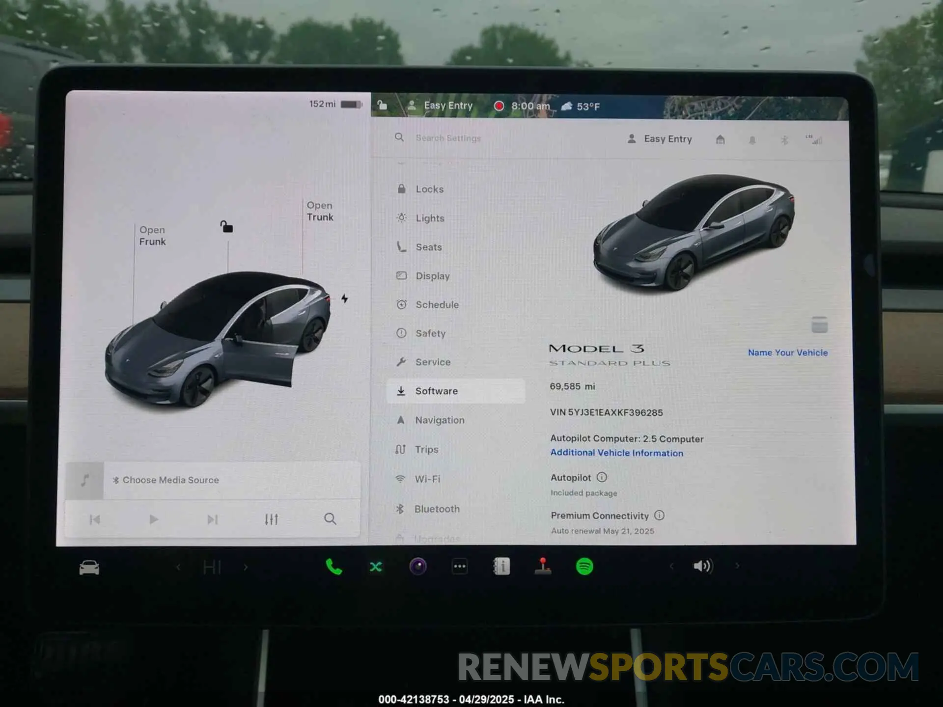 7 fotografías del automóvil dañado 5YJ3E1EAXKF396285 TESLA MODEL 3 2019