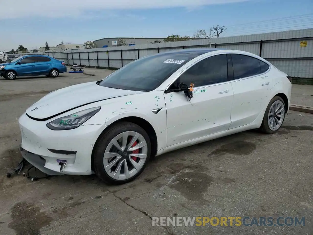 1 fotografías del automóvil dañado 5YJ3E1EAXKF397131 TESLA MODEL 3 2019