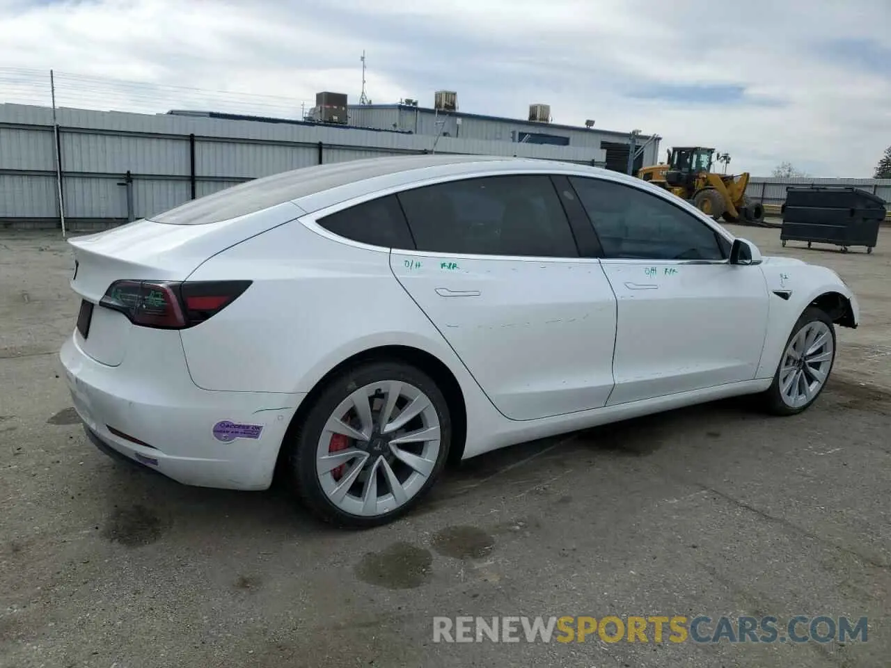 3 fotografías del automóvil dañado 5YJ3E1EAXKF397131 TESLA MODEL 3 2019