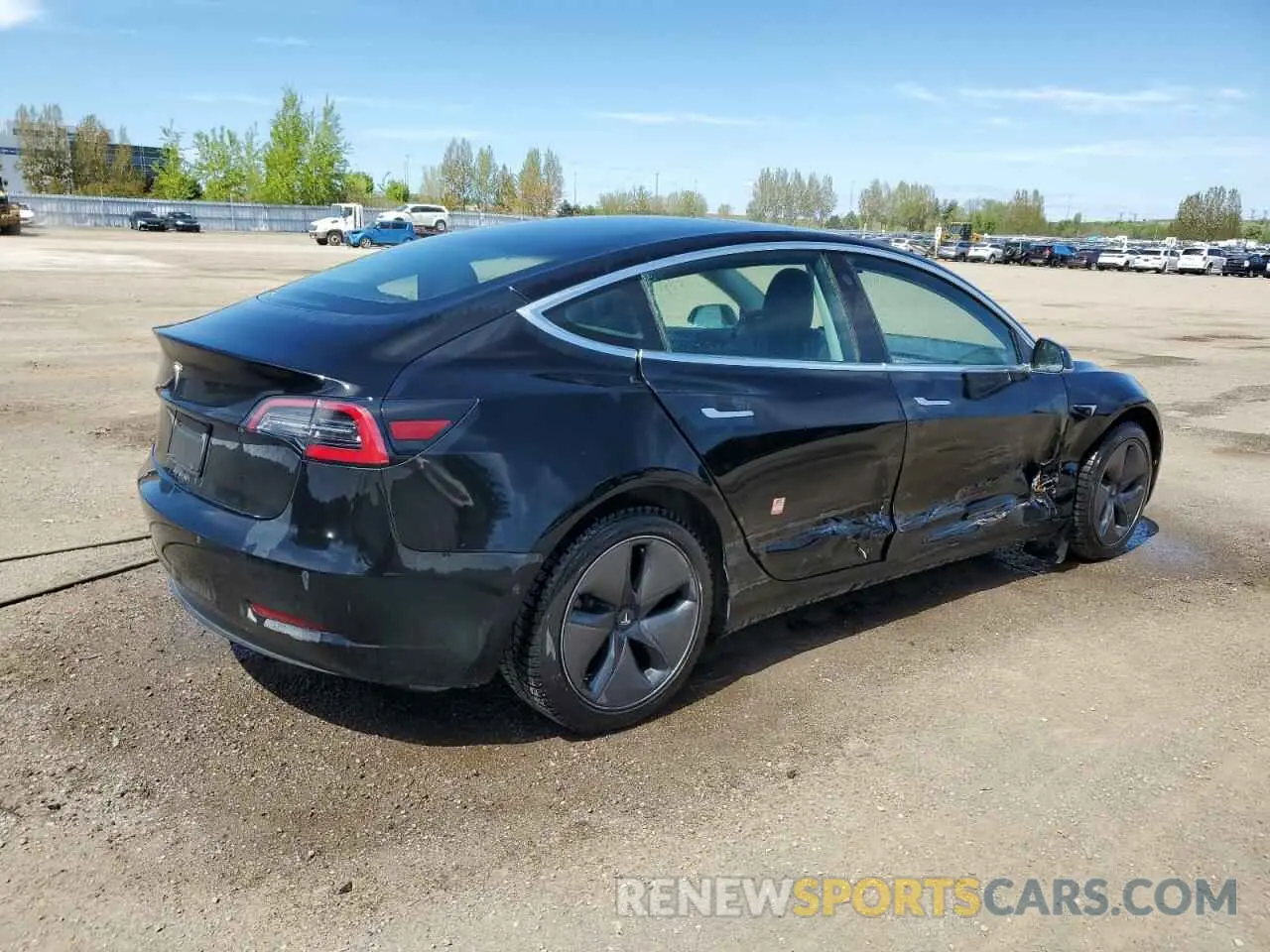 3 fotografías del automóvil dañado 5YJ3E1EAXKF403171 TESLA MODEL 3 2019