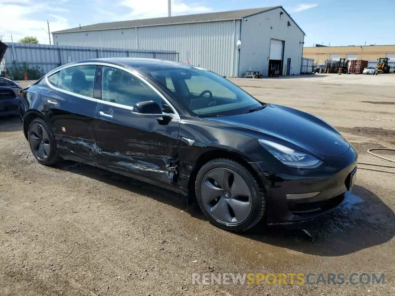 4 fotografías del automóvil dañado 5YJ3E1EAXKF403171 TESLA MODEL 3 2019