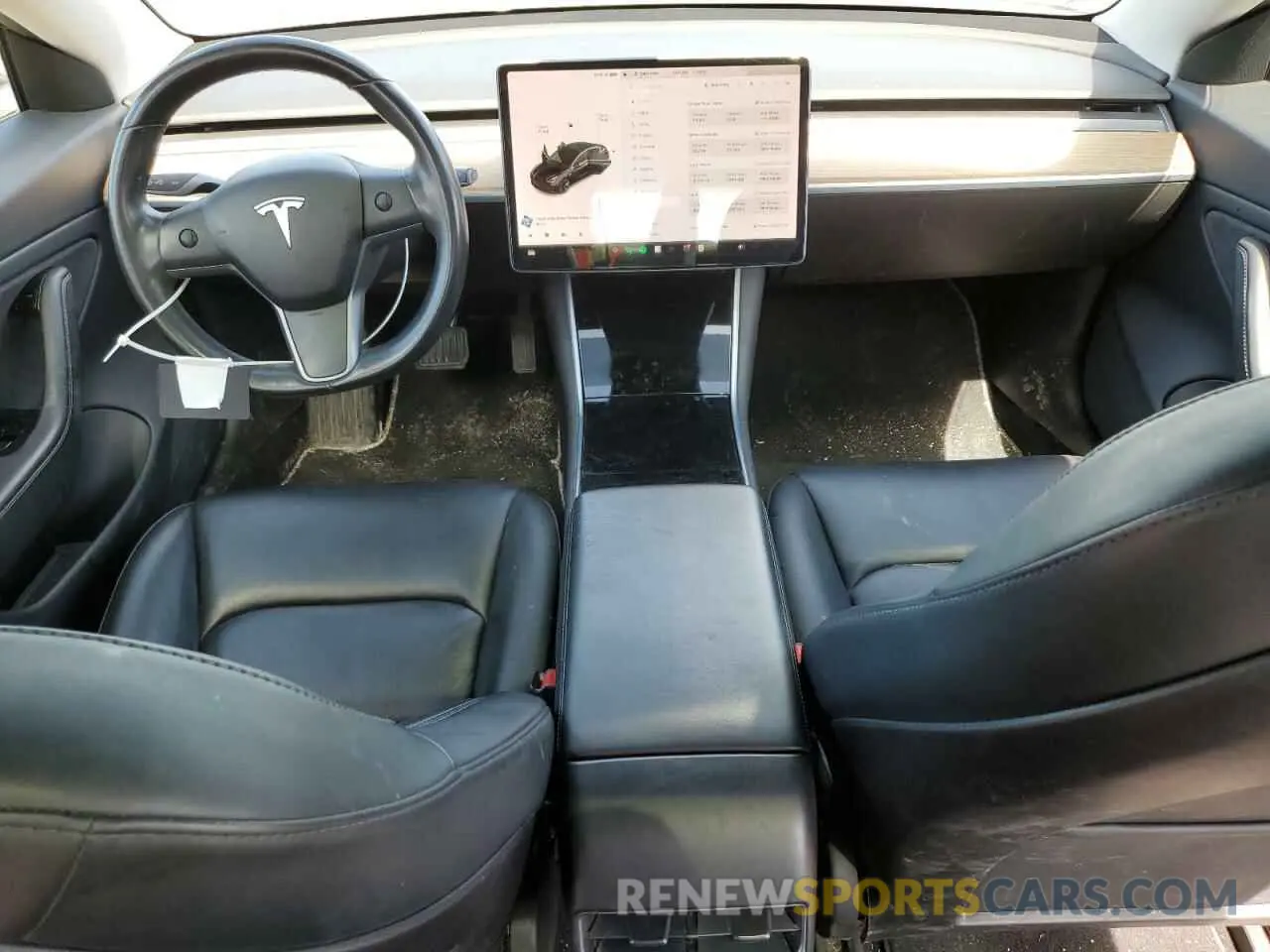 8 fotografías del automóvil dañado 5YJ3E1EAXKF403171 TESLA MODEL 3 2019