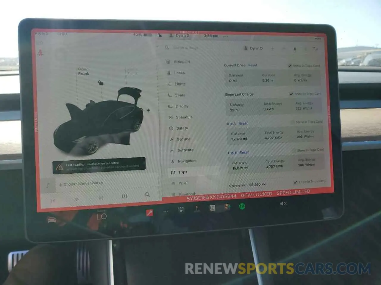 9 fotografías del automóvil dañado 5YJ3E1EAXKF415644 TESLA MODEL 3 2019