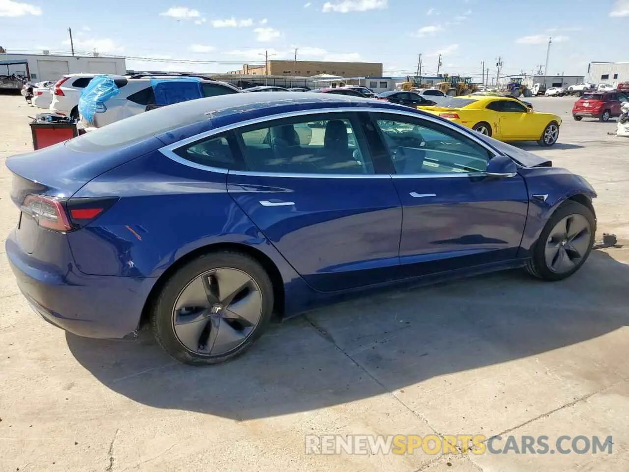 3 fotografías del automóvil dañado 5YJ3E1EAXKF416583 TESLA MODEL 3 2019