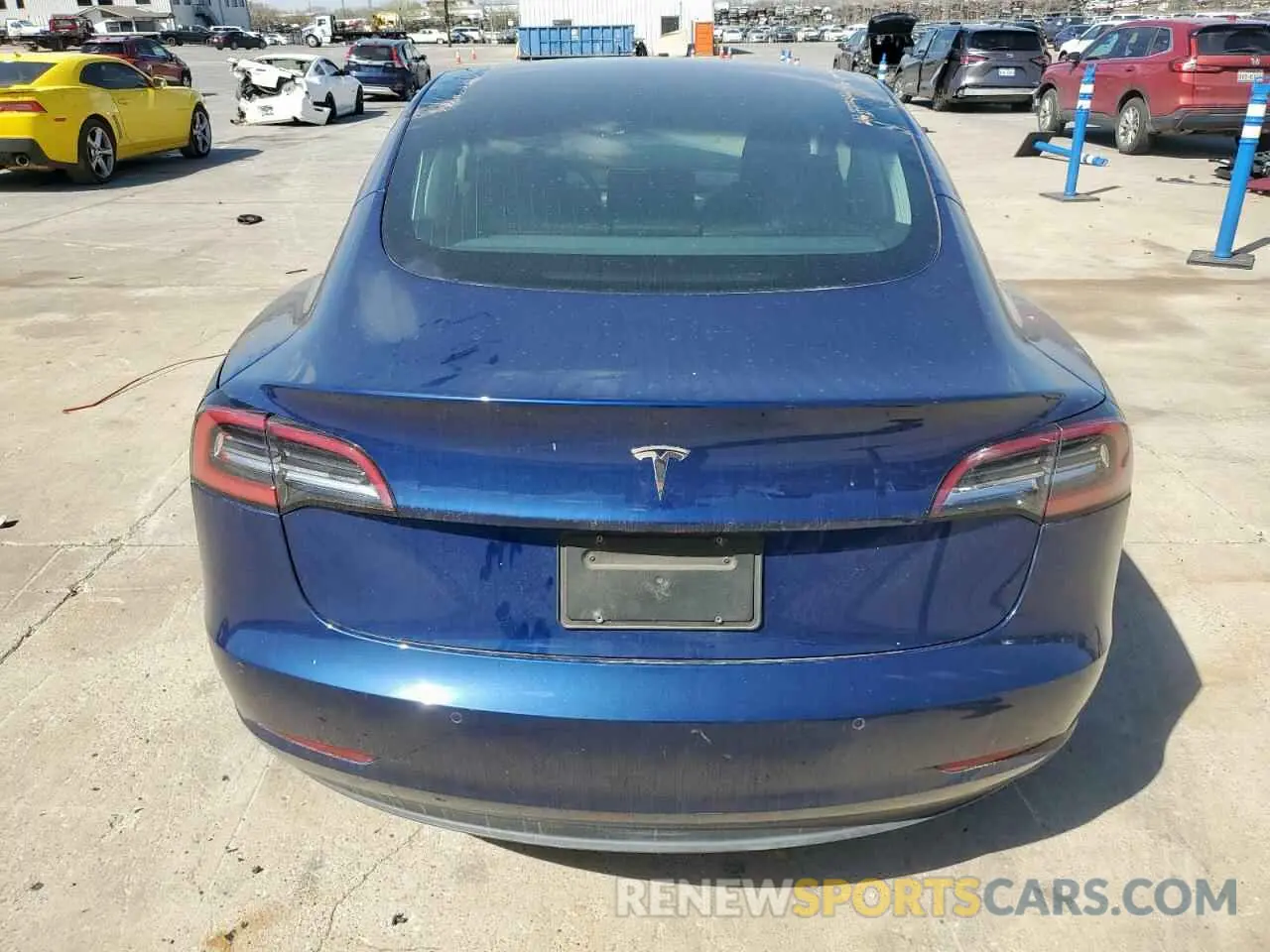 6 fotografías del automóvil dañado 5YJ3E1EAXKF416583 TESLA MODEL 3 2019