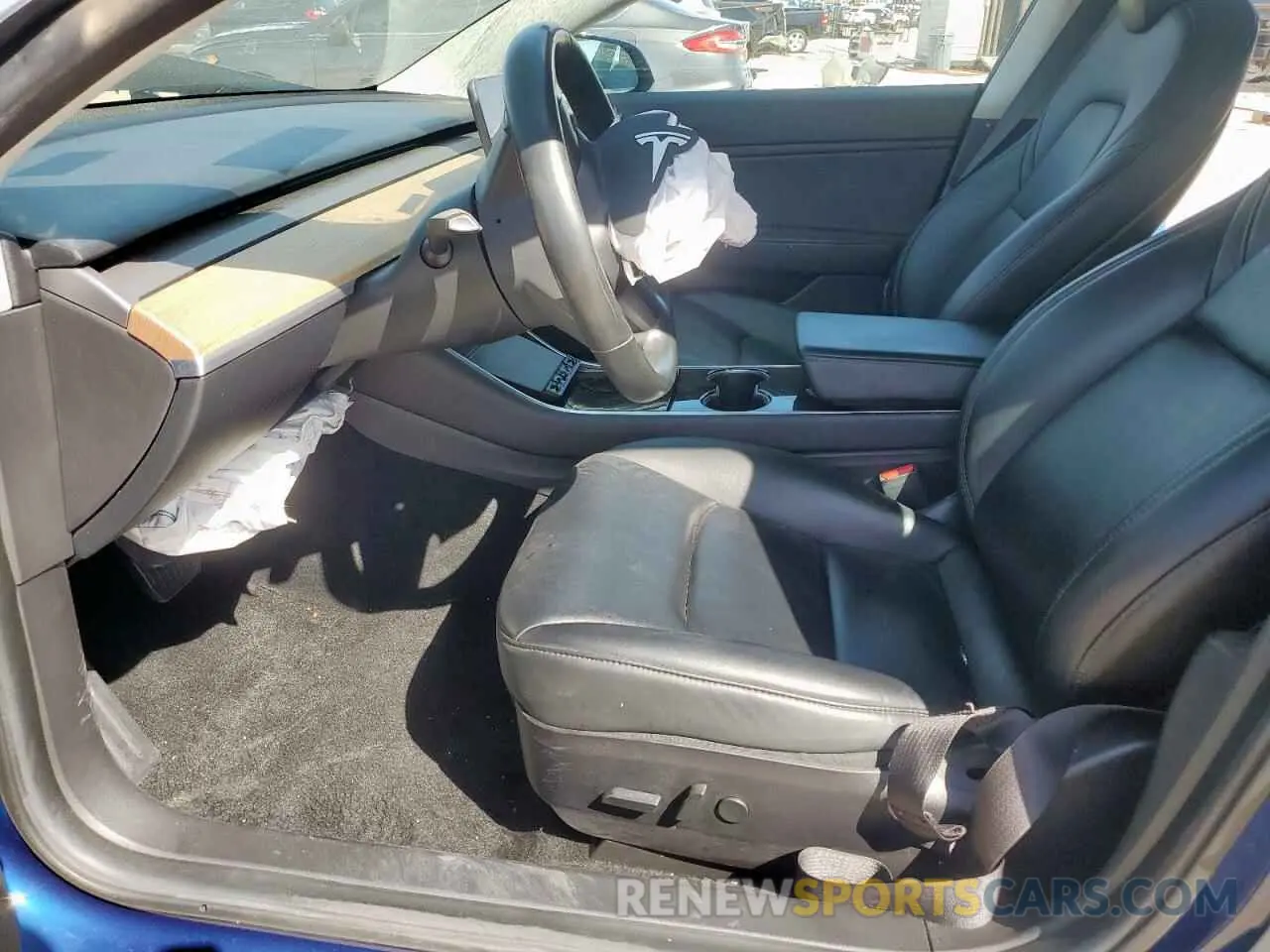 7 fotografías del automóvil dañado 5YJ3E1EAXKF416583 TESLA MODEL 3 2019
