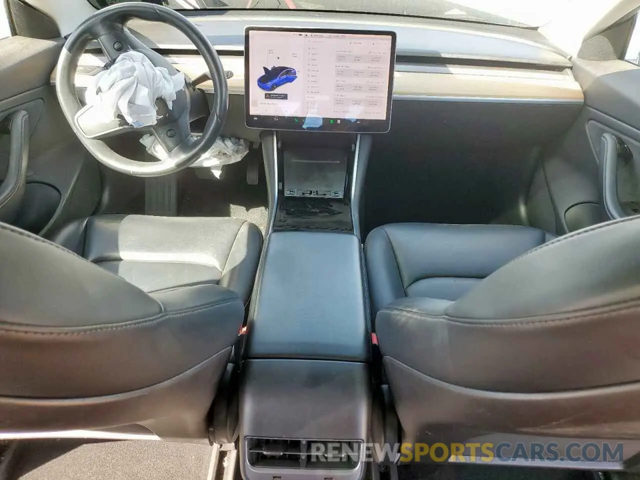 8 fotografías del automóvil dañado 5YJ3E1EAXKF416583 TESLA MODEL 3 2019