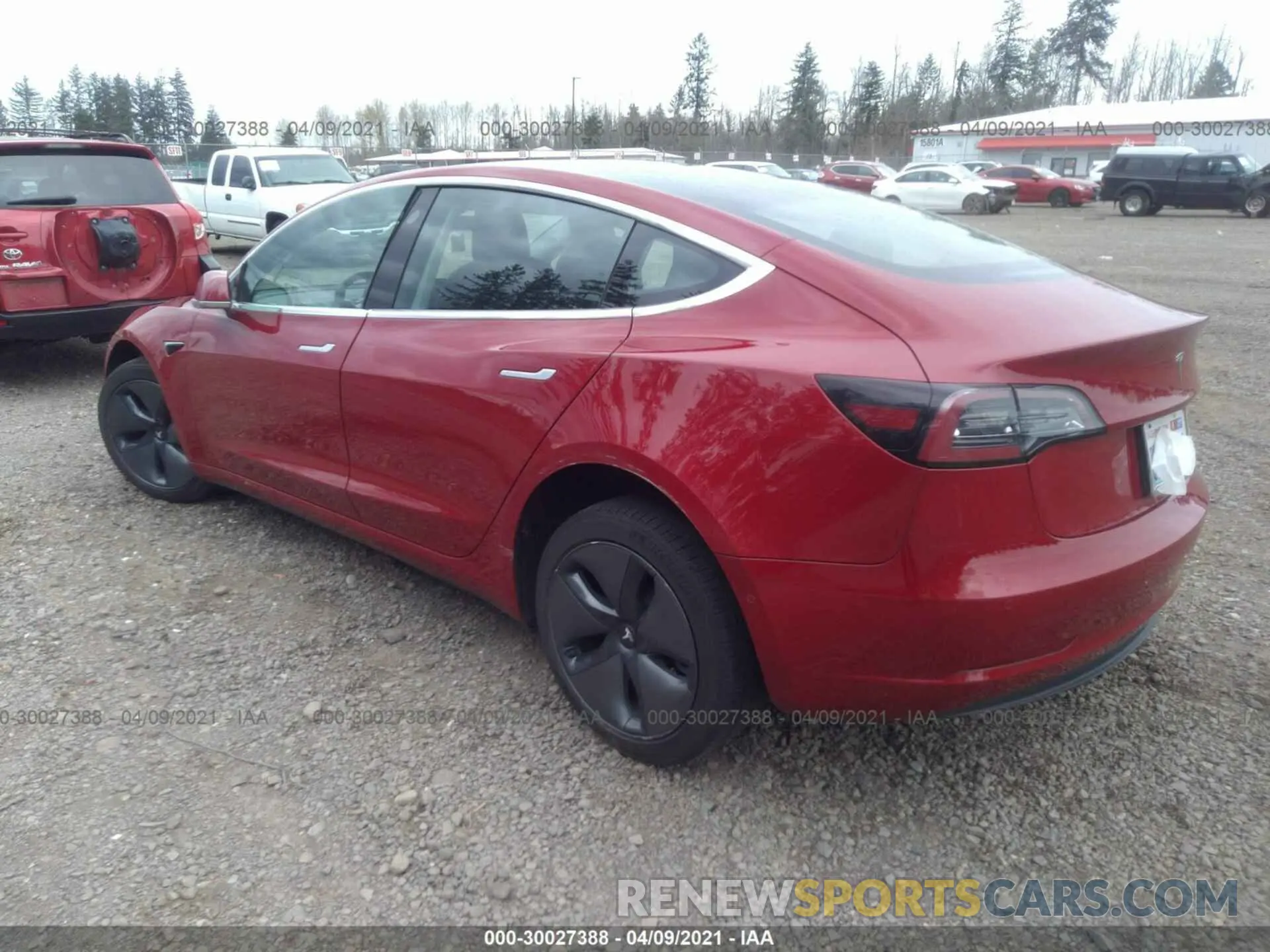 3 fotografías del automóvil dañado 5YJ3E1EAXKF428135 TESLA MODEL 3 2019
