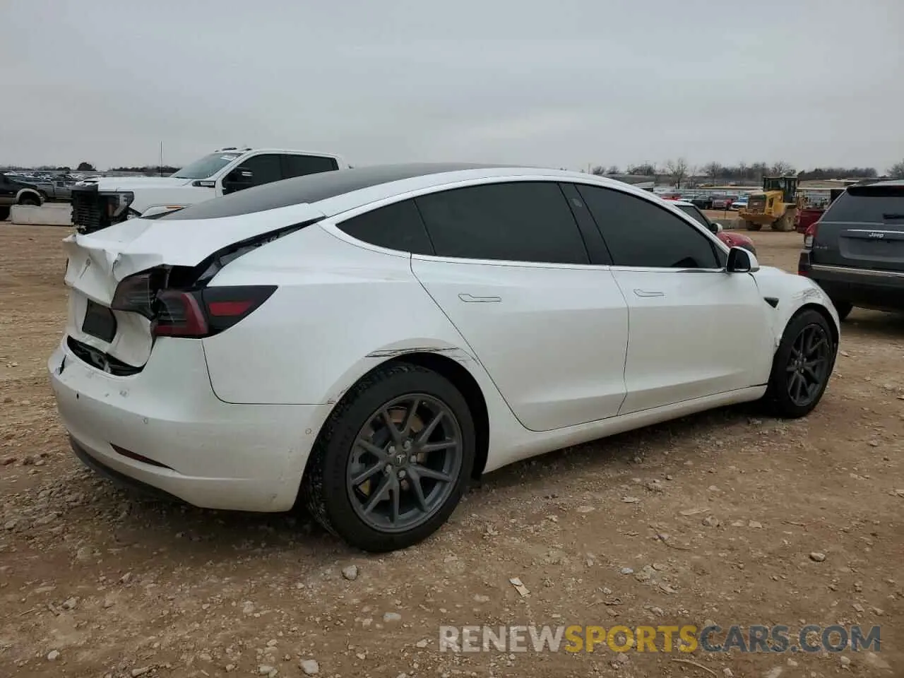 3 fotografías del automóvil dañado 5YJ3E1EAXKF435652 TESLA MODEL 3 2019