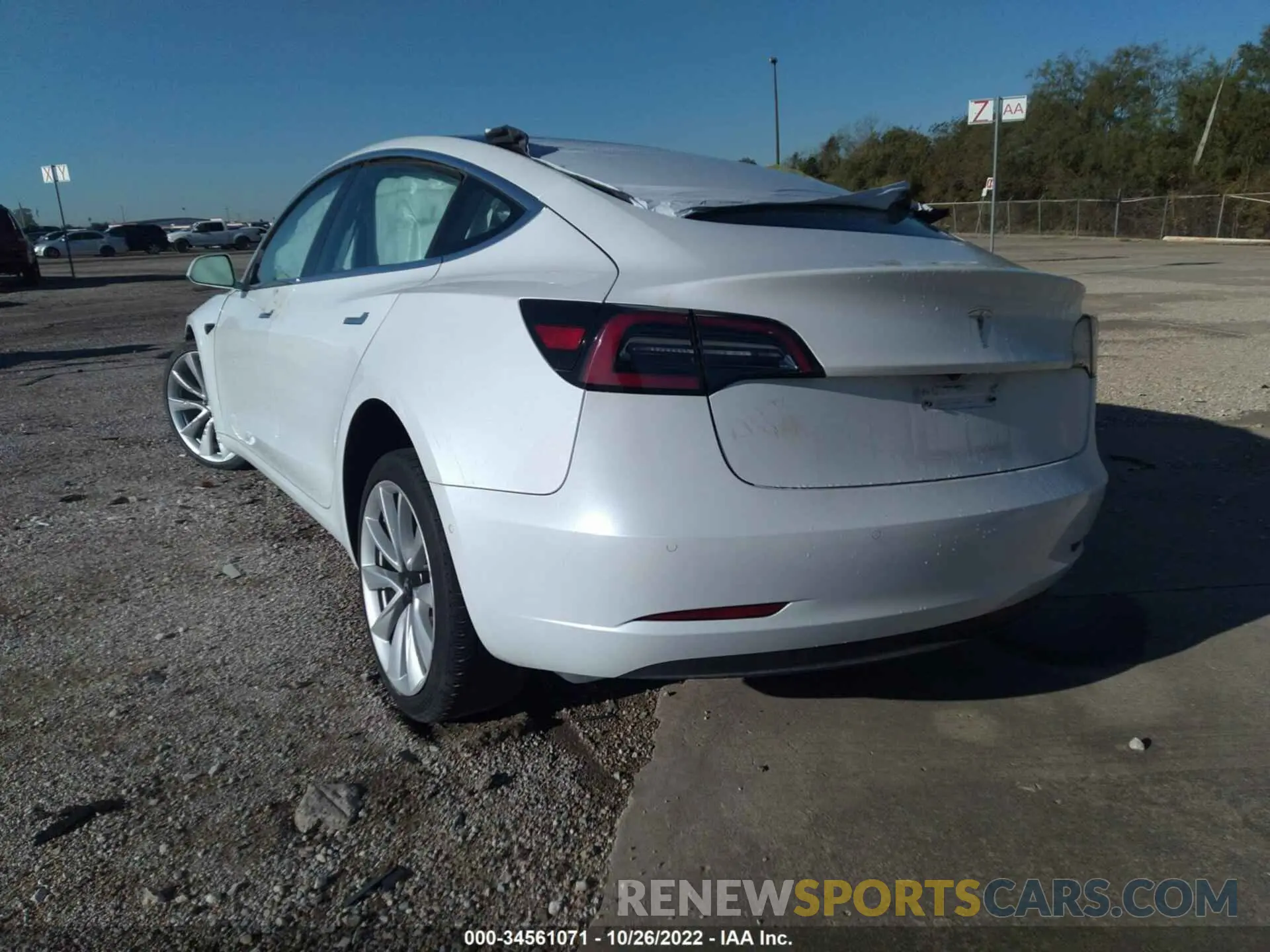 3 fotografías del automóvil dañado 5YJ3E1EAXKF476430 TESLA MODEL 3 2019