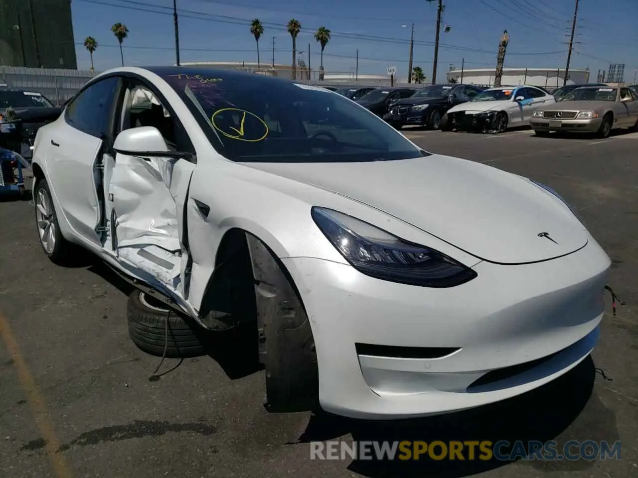 1 fotografías del automóvil dañado 5YJ3E1EAXKF476587 TESLA MODEL 3 2019