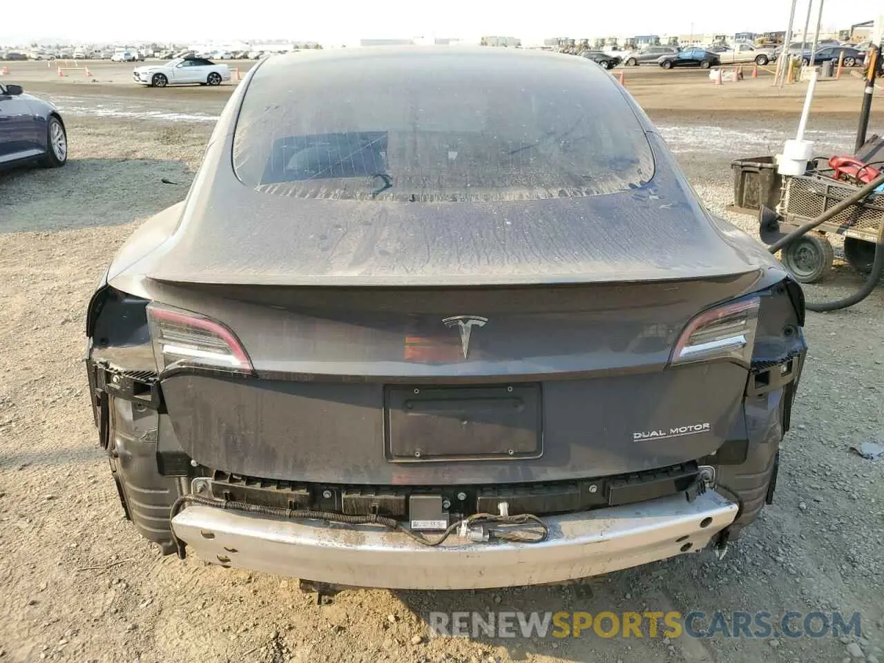 6 fotografías del automóvil dañado 5YJ3E1EB0KF238370 TESLA MODEL 3 2019