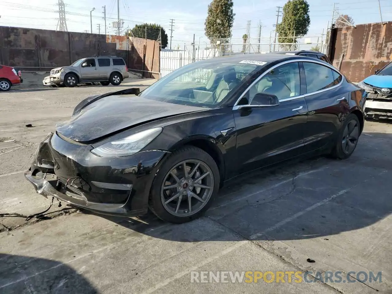 1 fotografías del automóvil dañado 5YJ3E1EB0KF385367 TESLA MODEL 3 2019