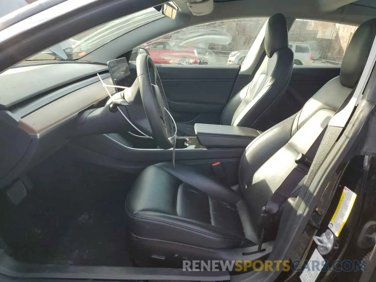 7 fotografías del automóvil dañado 5YJ3E1EB0KF385367 TESLA MODEL 3 2019