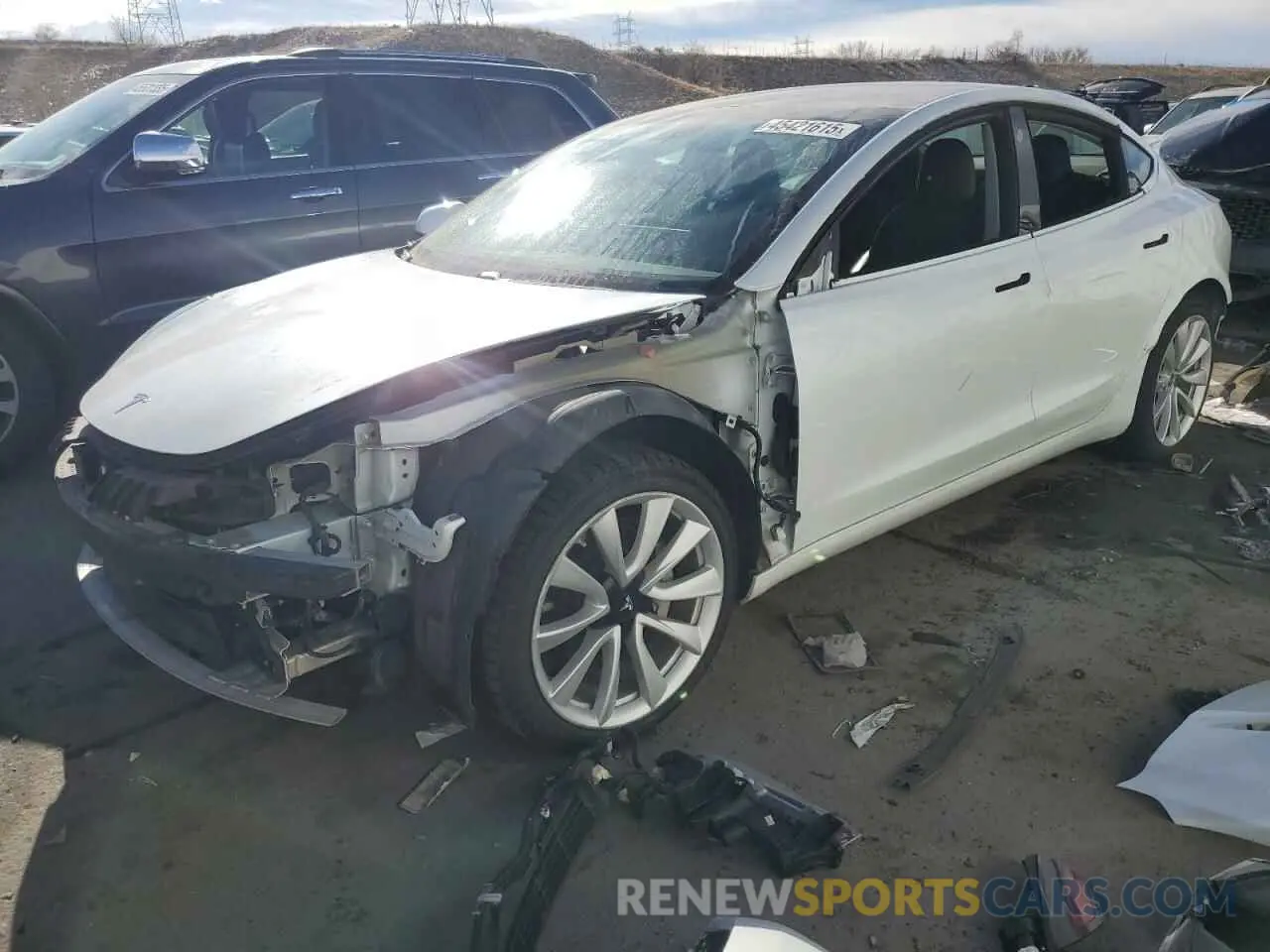 1 fotografías del automóvil dañado 5YJ3E1EB0KF390214 TESLA MODEL 3 2019