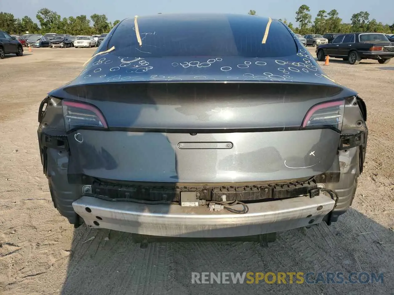 6 fotografías del automóvil dañado 5YJ3E1EB0KF432798 TESLA MODEL 3 2019