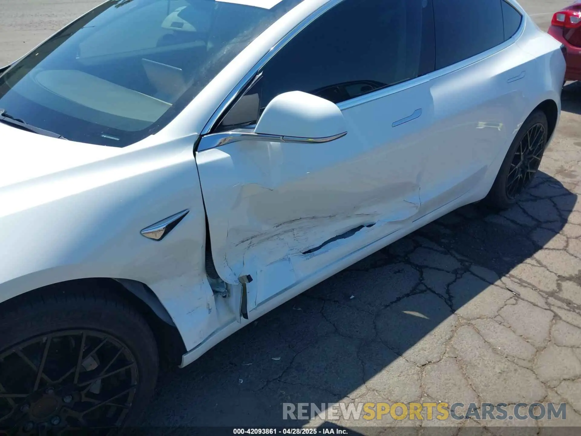 6 fotografías del automóvil dañado 5YJ3E1EB0KF433398 TESLA MODEL 3 2019