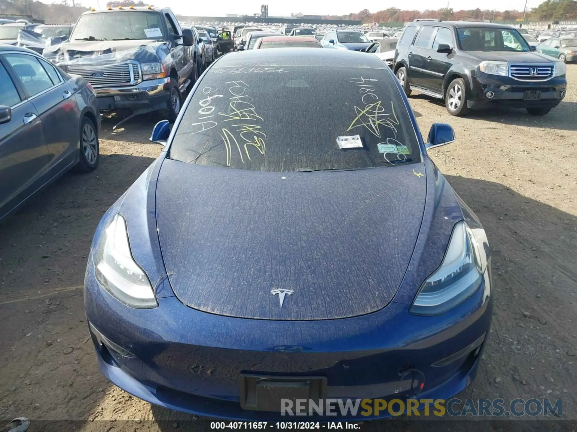 11 fotografías del automóvil dañado 5YJ3E1EB0KF437046 TESLA MODEL 3 2019