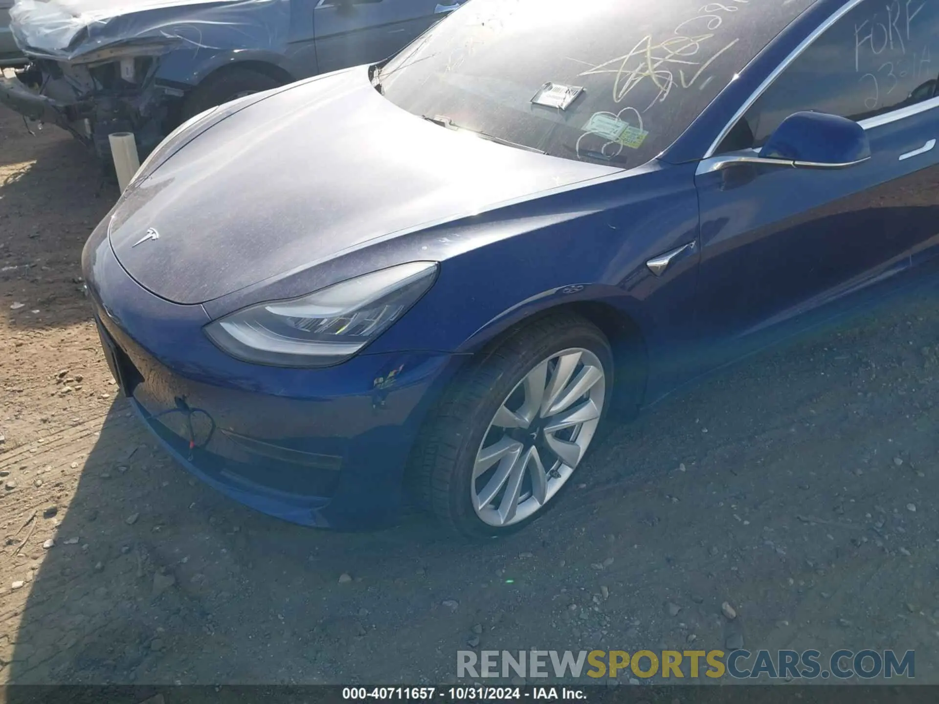 6 fotografías del automóvil dañado 5YJ3E1EB0KF437046 TESLA MODEL 3 2019