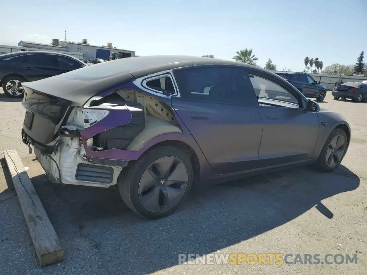 3 fotografías del automóvil dañado 5YJ3E1EB0KF437418 TESLA MODEL 3 2019