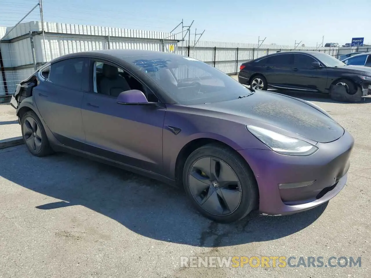 4 fotografías del automóvil dañado 5YJ3E1EB0KF437418 TESLA MODEL 3 2019