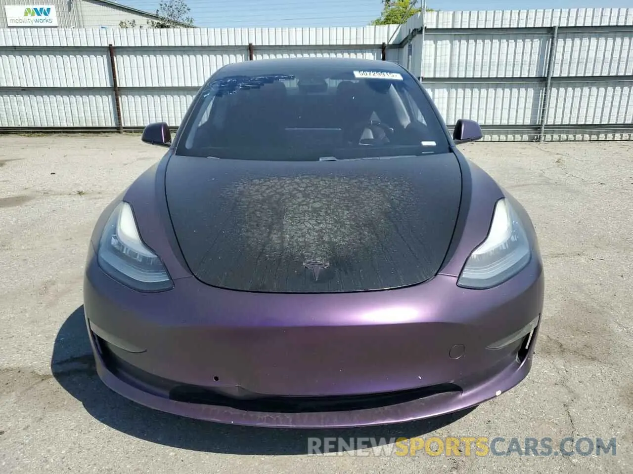 5 fotografías del automóvil dañado 5YJ3E1EB0KF437418 TESLA MODEL 3 2019