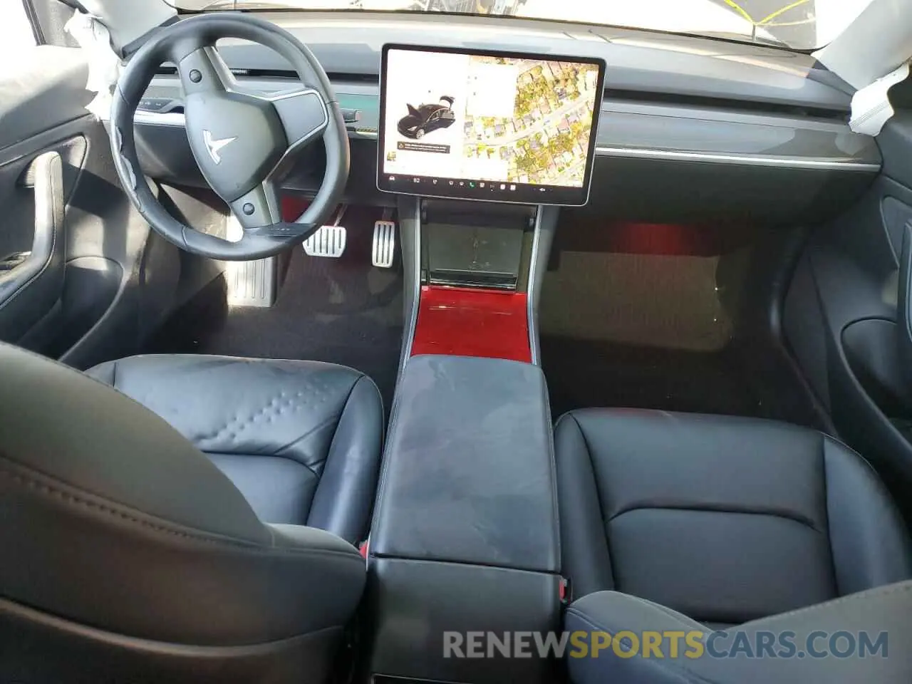 8 fotografías del automóvil dañado 5YJ3E1EB0KF487218 TESLA MODEL 3 2019