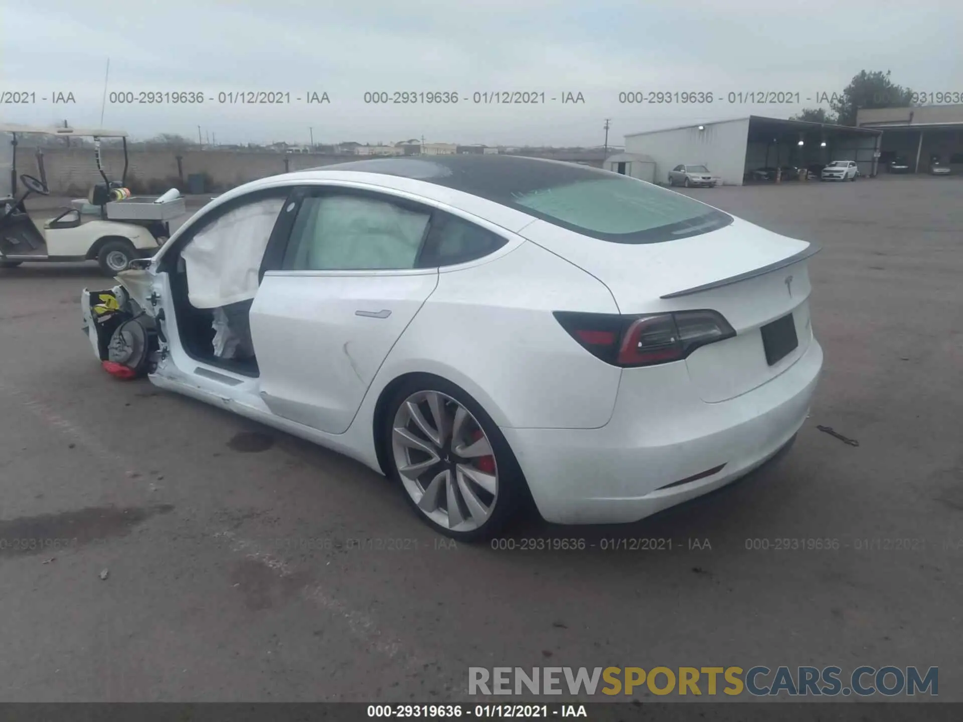 3 fotografías del automóvil dañado 5YJ3E1EB0KF514434 TESLA MODEL 3 2019