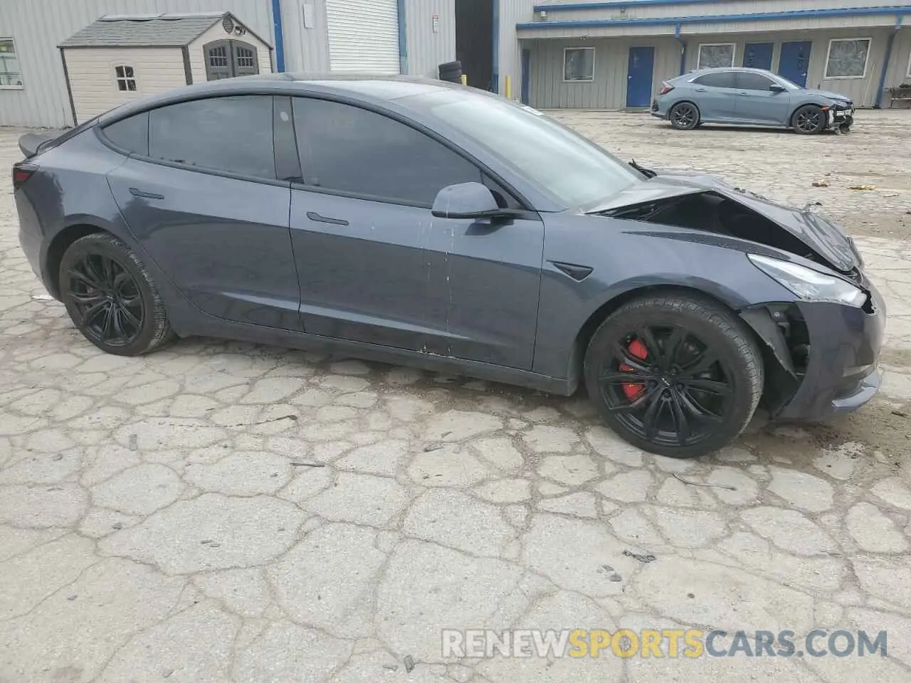 4 fotografías del automóvil dañado 5YJ3E1EB0KF530018 TESLA MODEL 3 2019