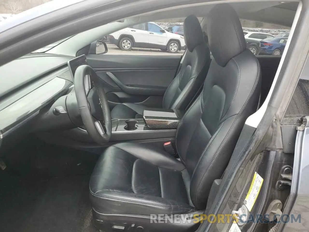 7 fotografías del automóvil dañado 5YJ3E1EB0KF530018 TESLA MODEL 3 2019