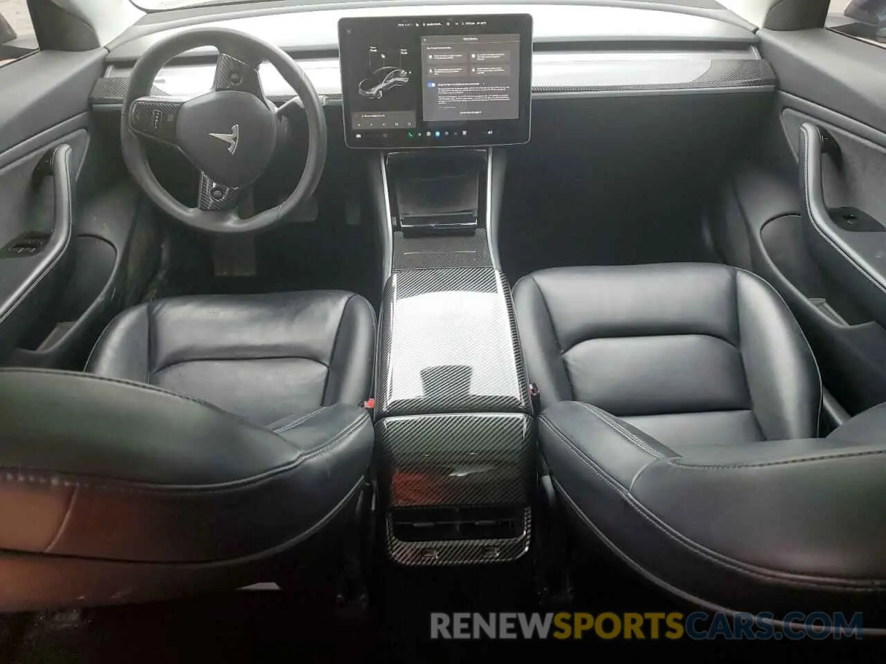 8 fotografías del automóvil dañado 5YJ3E1EB0KF530018 TESLA MODEL 3 2019