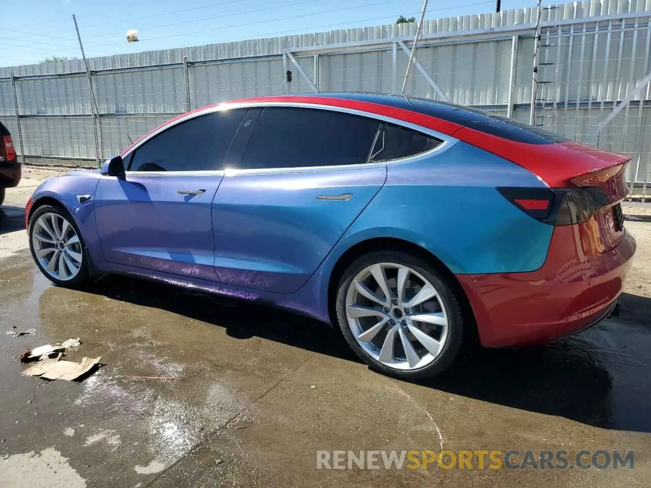 2 fotografías del automóvil dañado 5YJ3E1EB0KF530469 TESLA MODEL 3 2019