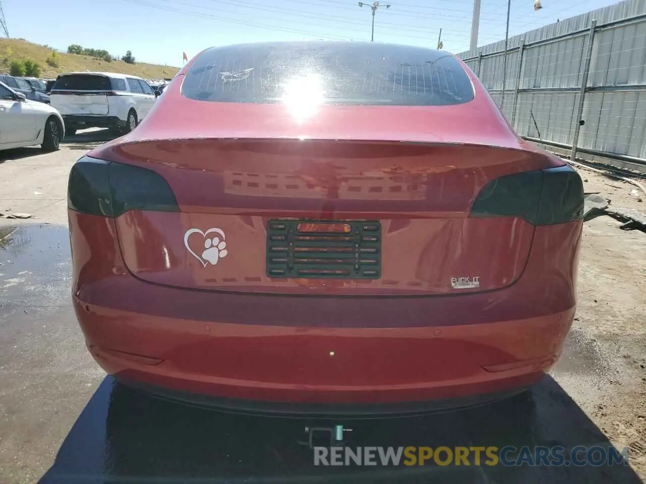 6 fotografías del automóvil dañado 5YJ3E1EB0KF530469 TESLA MODEL 3 2019