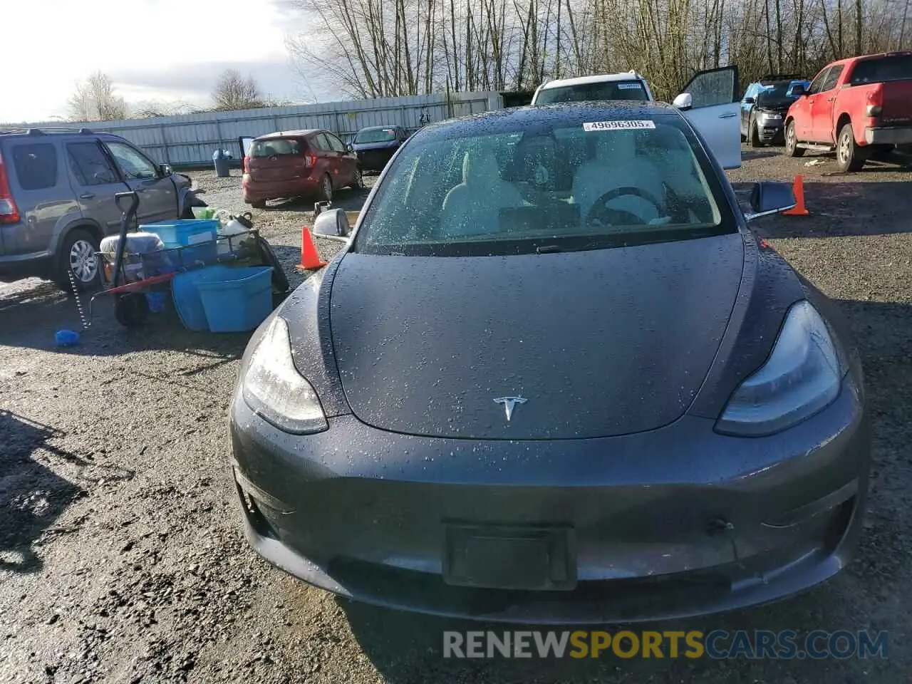 5 fotografías del automóvil dañado 5YJ3E1EB1KF195304 TESLA MODEL 3 2019