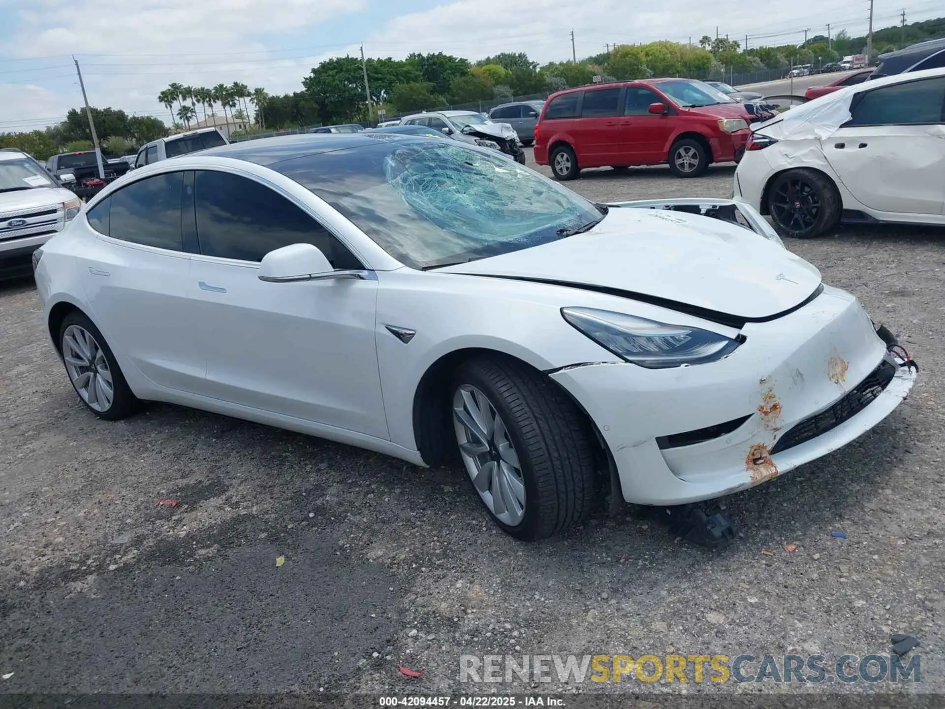 1 fotografías del automóvil dañado 5YJ3E1EB1KF365760 TESLA MODEL 3 2019