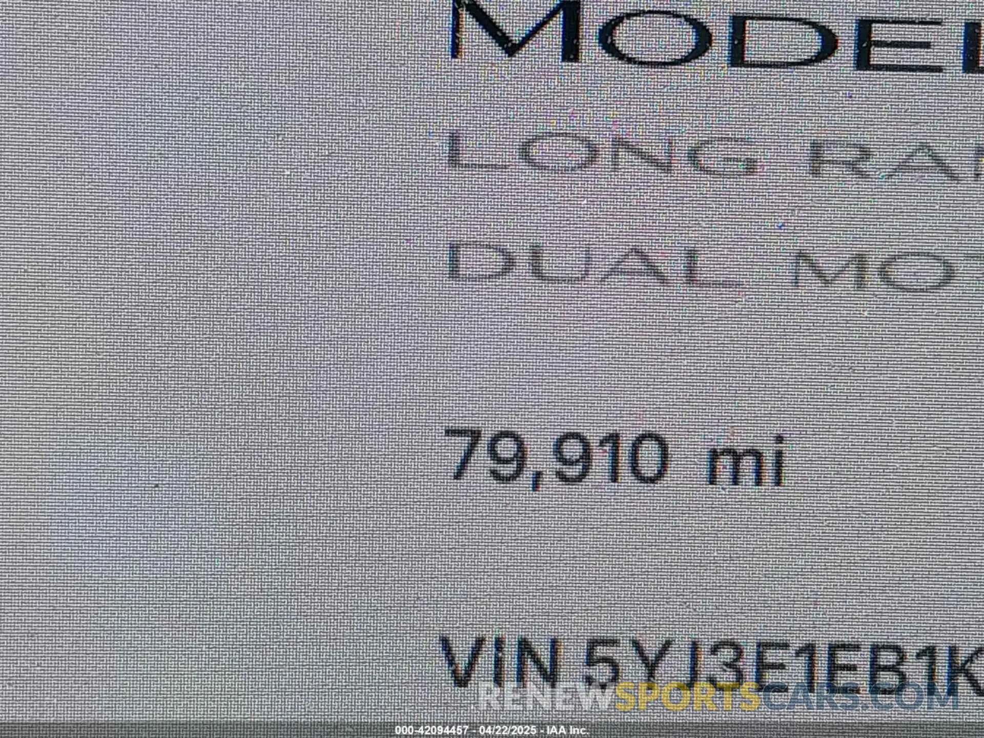 15 fotografías del automóvil dañado 5YJ3E1EB1KF365760 TESLA MODEL 3 2019