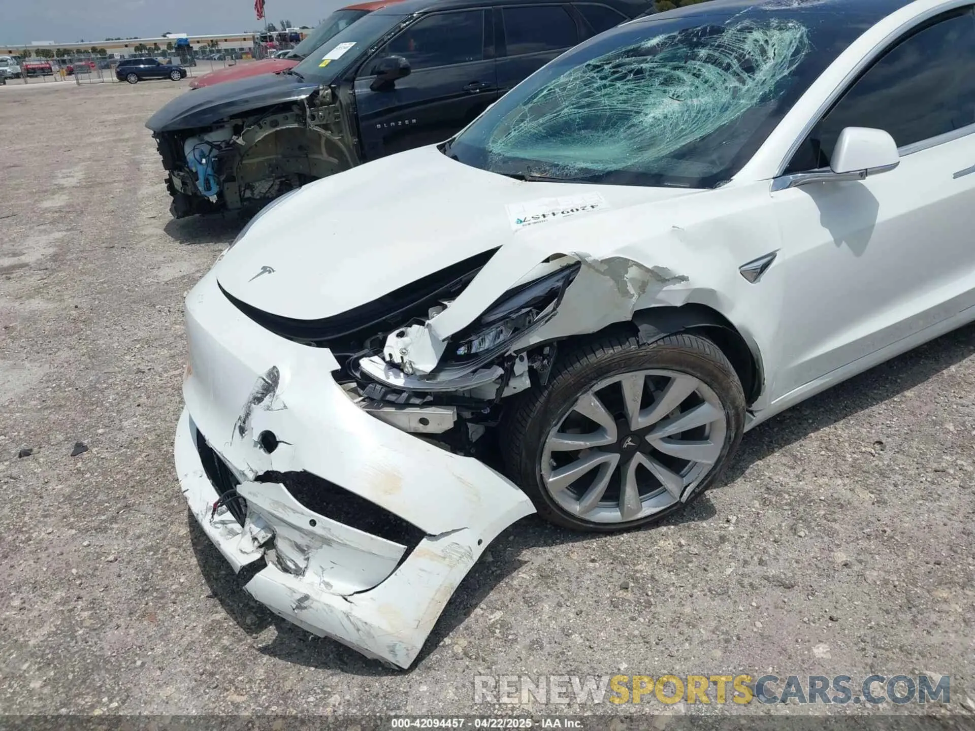 6 fotografías del automóvil dañado 5YJ3E1EB1KF365760 TESLA MODEL 3 2019