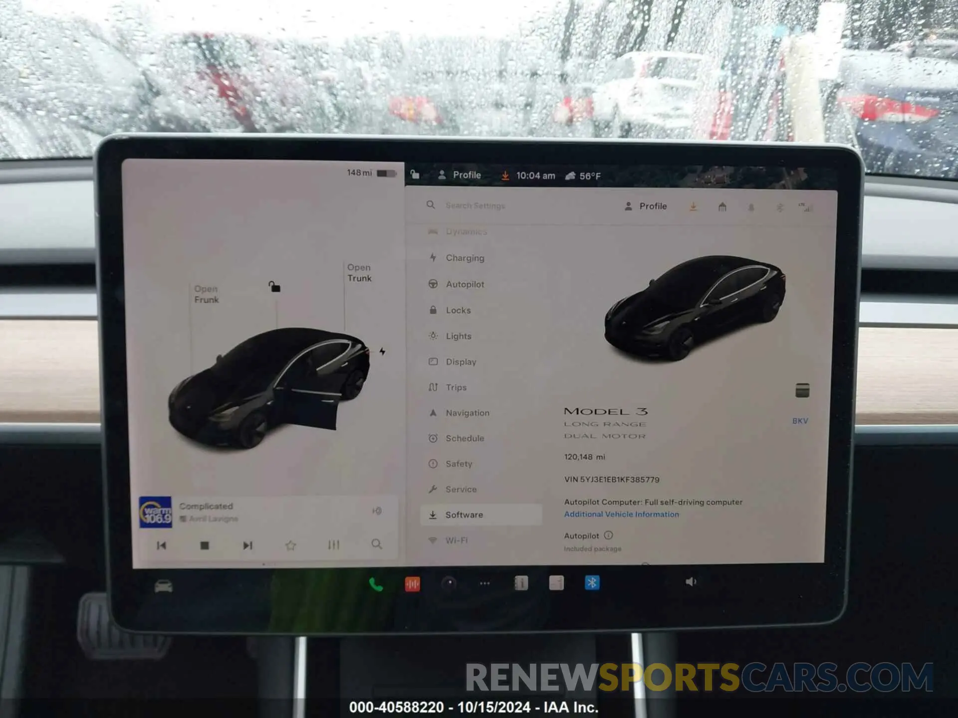 18 fotografías del automóvil dañado 5YJ3E1EB1KF385779 TESLA MODEL 3 2019