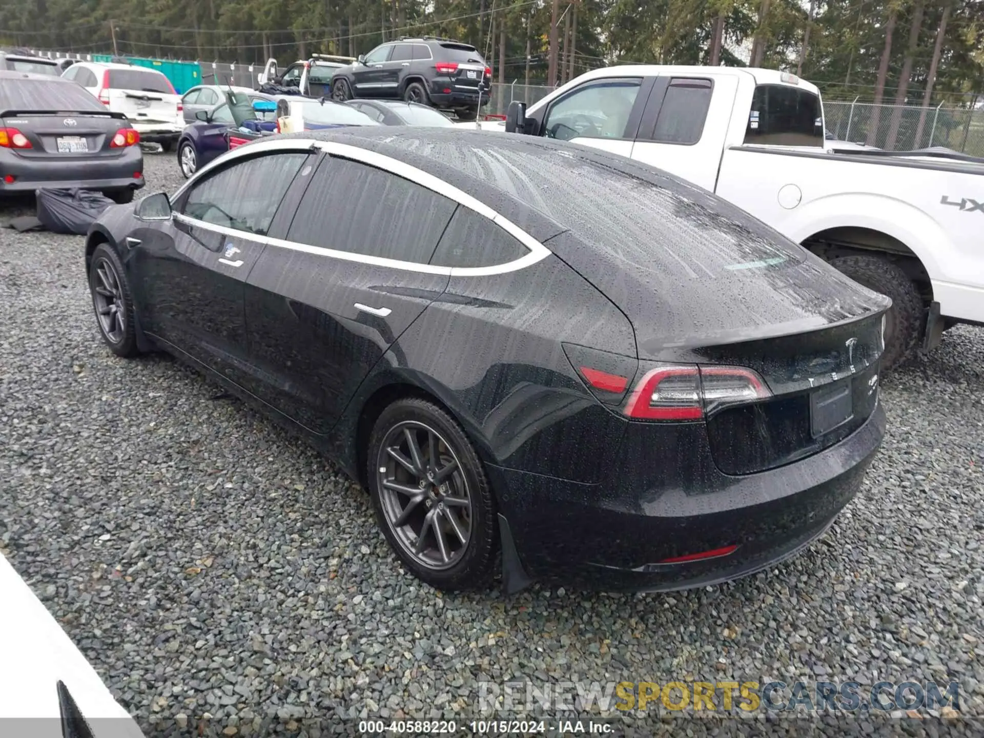 3 fotografías del automóvil dañado 5YJ3E1EB1KF385779 TESLA MODEL 3 2019